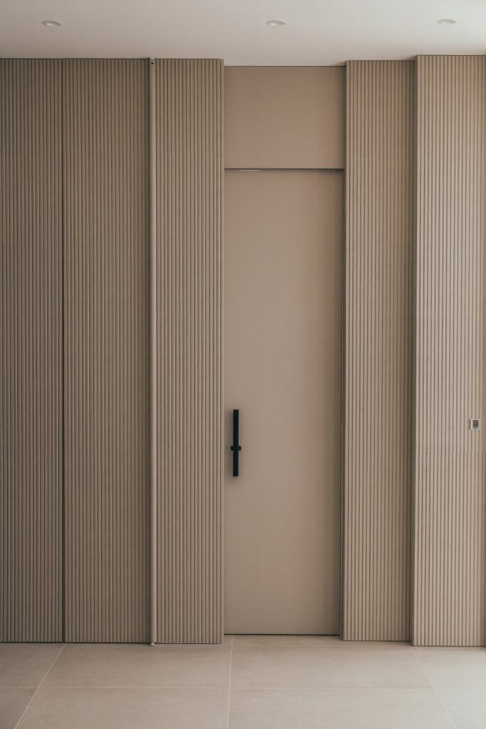 Vertical Groove Hidden Door