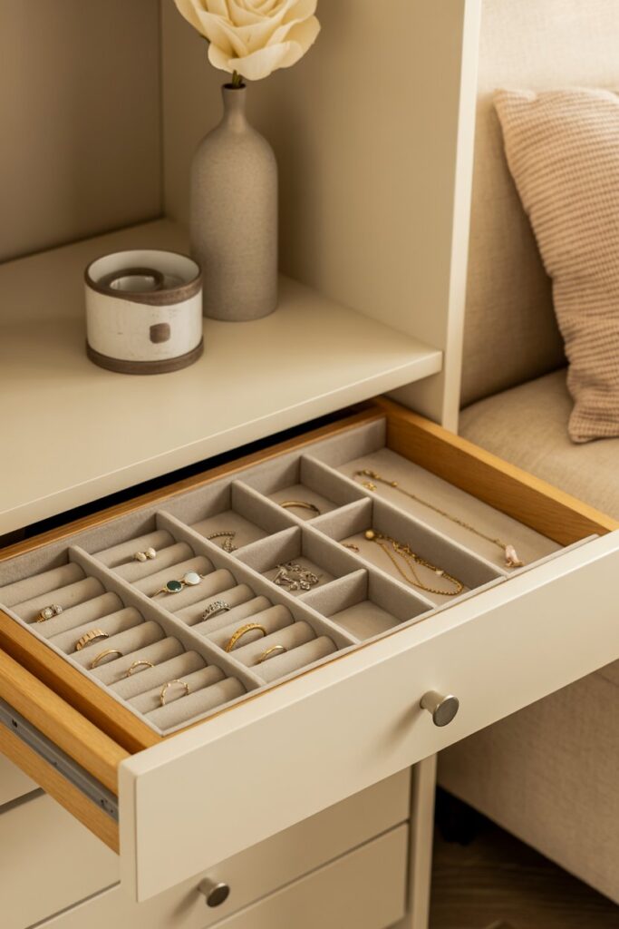 Hidden Drawer Jewelry Organizer