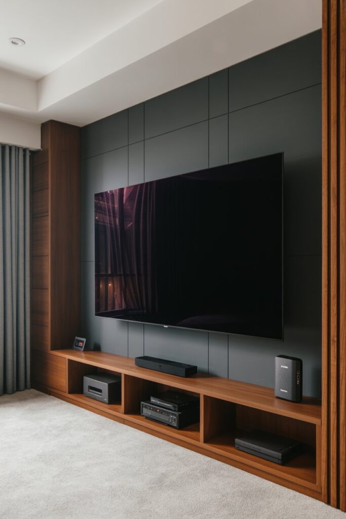 Hidden Gaming Console TV Wall
