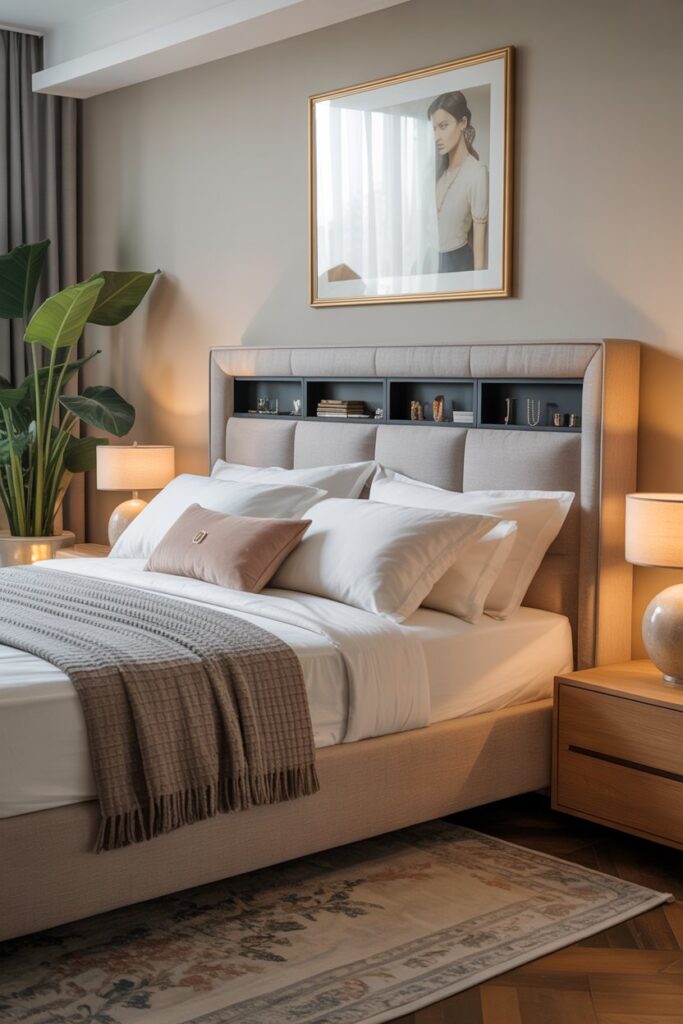 Headboard Hidden Jewelry Storage