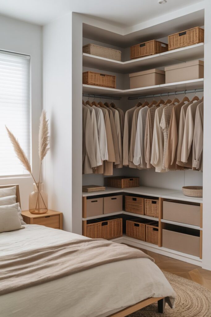 Open Corner Closet System