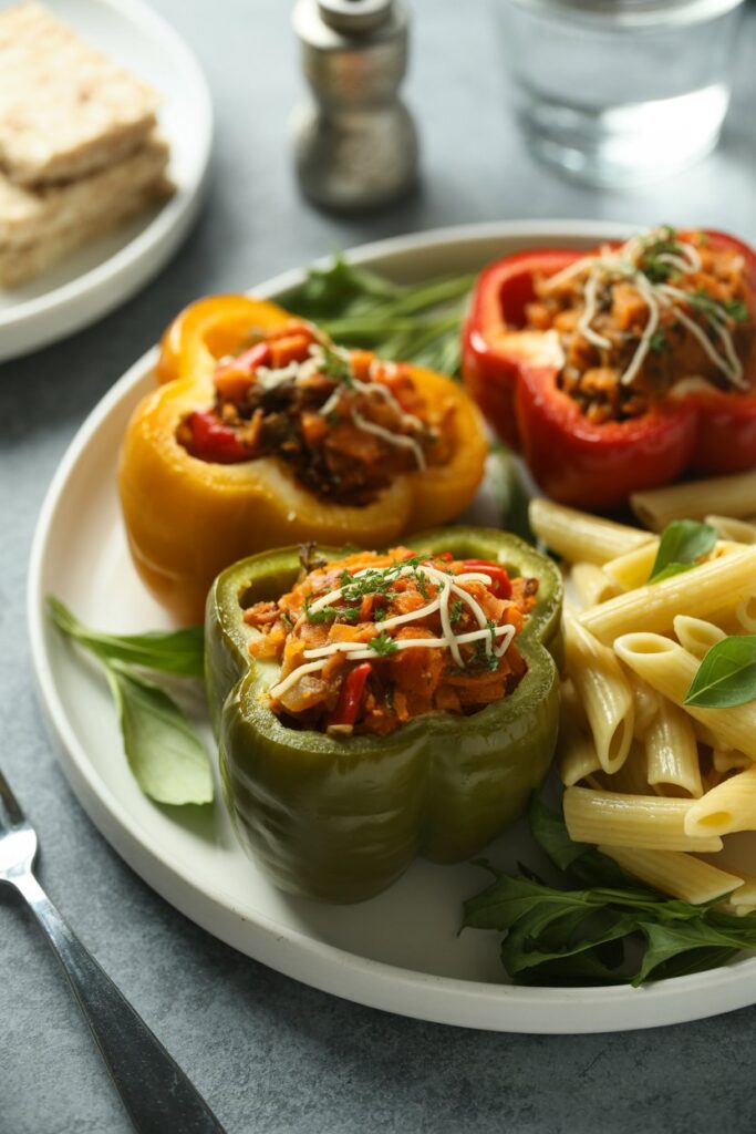 Pasta Salad with Stuffed Peppers