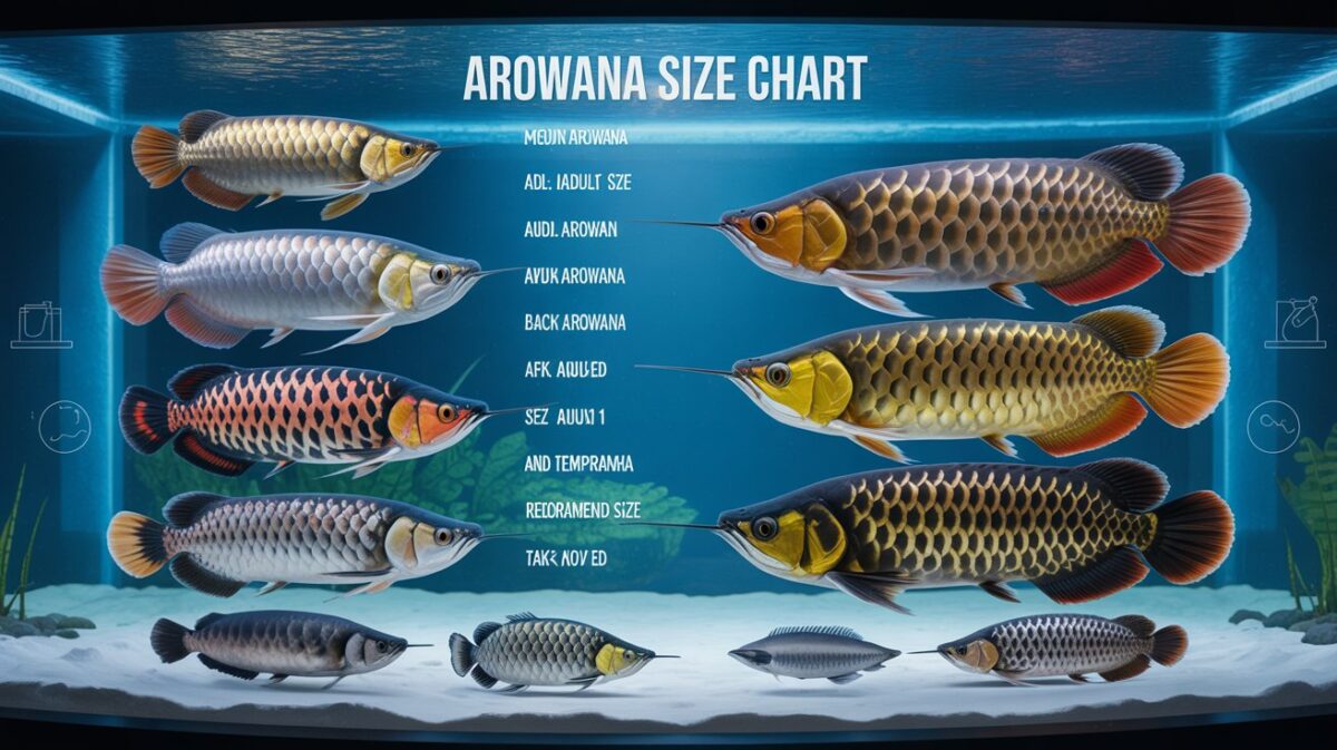 Arowana Size Chart: Guide To Arowana Growth And Tank Sizes