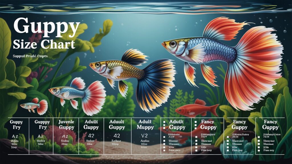 Guppy Size Chart: Guide To Guppy Growth And Tank Sizes Guppy Size Chart: Guide To Guppy Growth And Tank Sizes