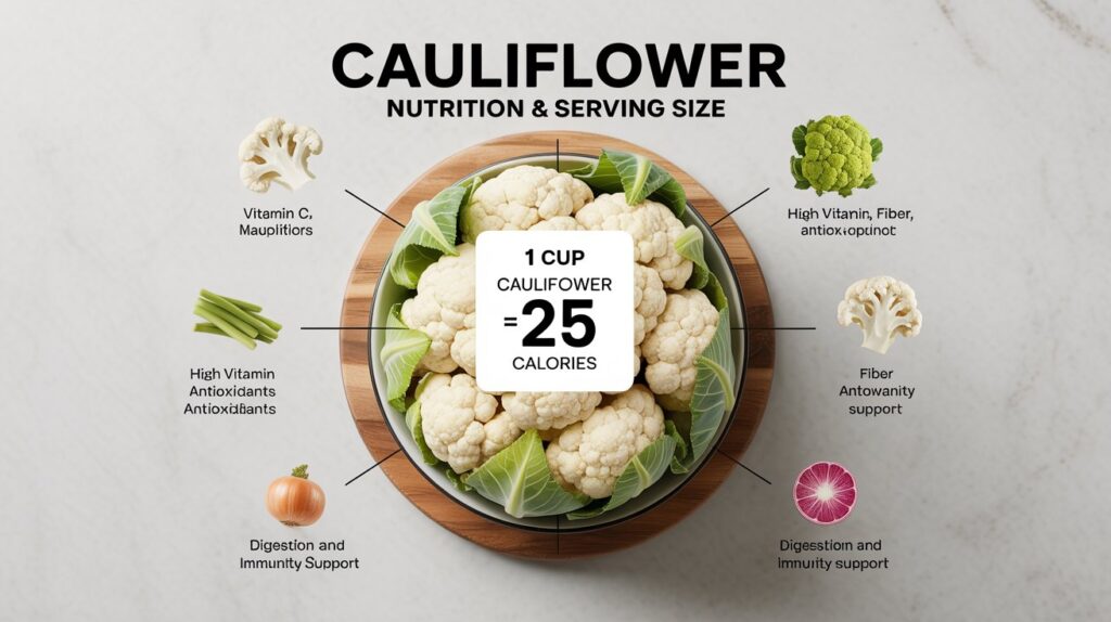 Cauliflower Serving Size And Nutrition