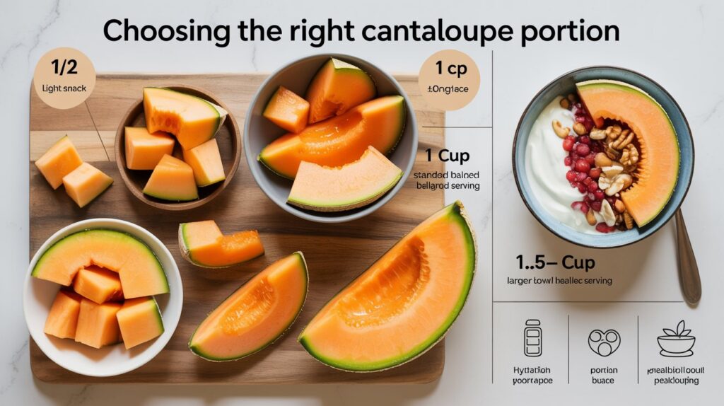 Choosing The Right Cantaloupe Portion