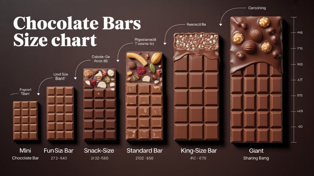 Chocolate Bars Size Chart: Guide To Candy Bar Sizes And Portions