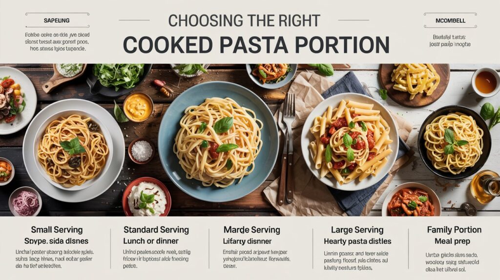 Choosing The Right Cooked Pasta Portion