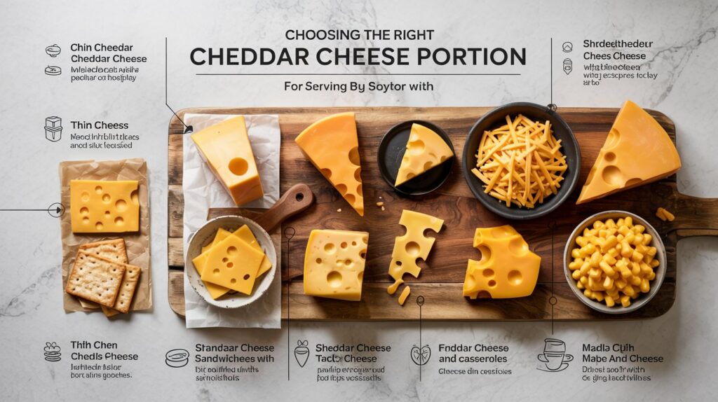 Choosing The Right Cheddar Cheese Portion