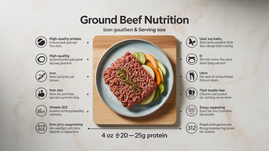 Ground Beef Serving Size And Nutrition