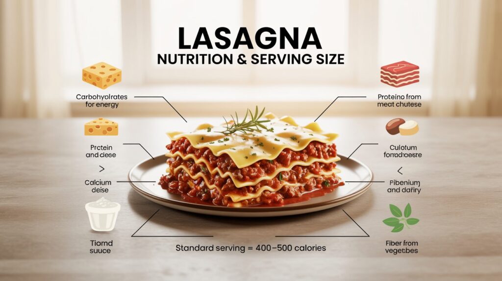 Lasagna Serving Size And Nutrition