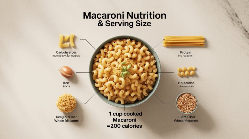 Macaroni Serving Size And Nutrition