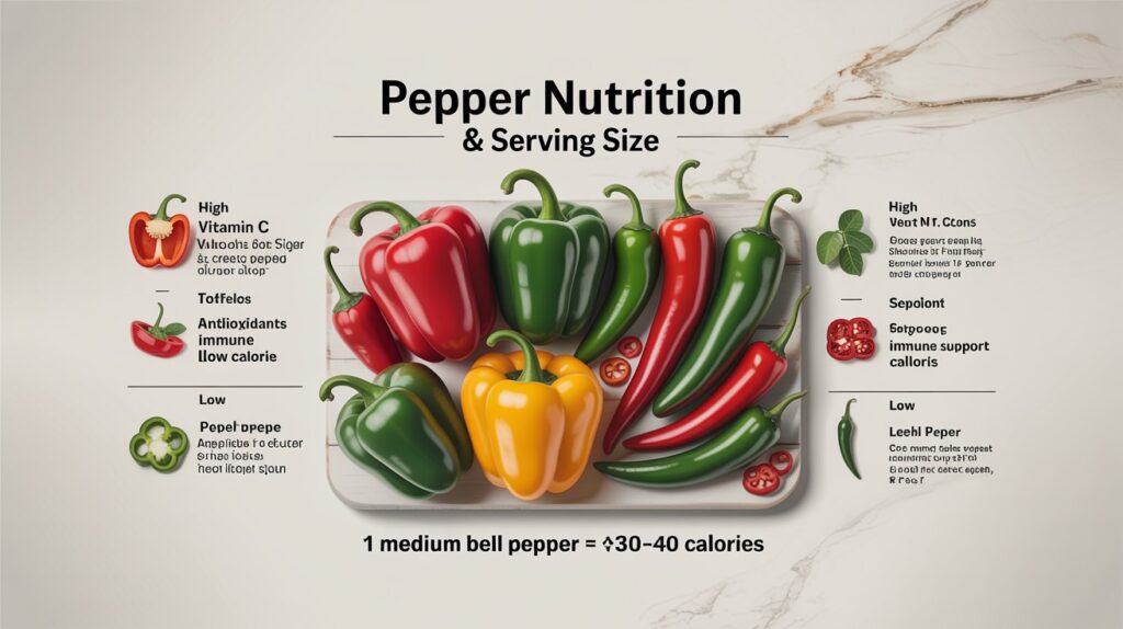 Pepper Size And Nutrition
