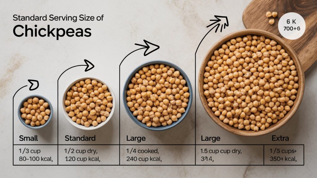 Standard Serving Size of Chickpeas