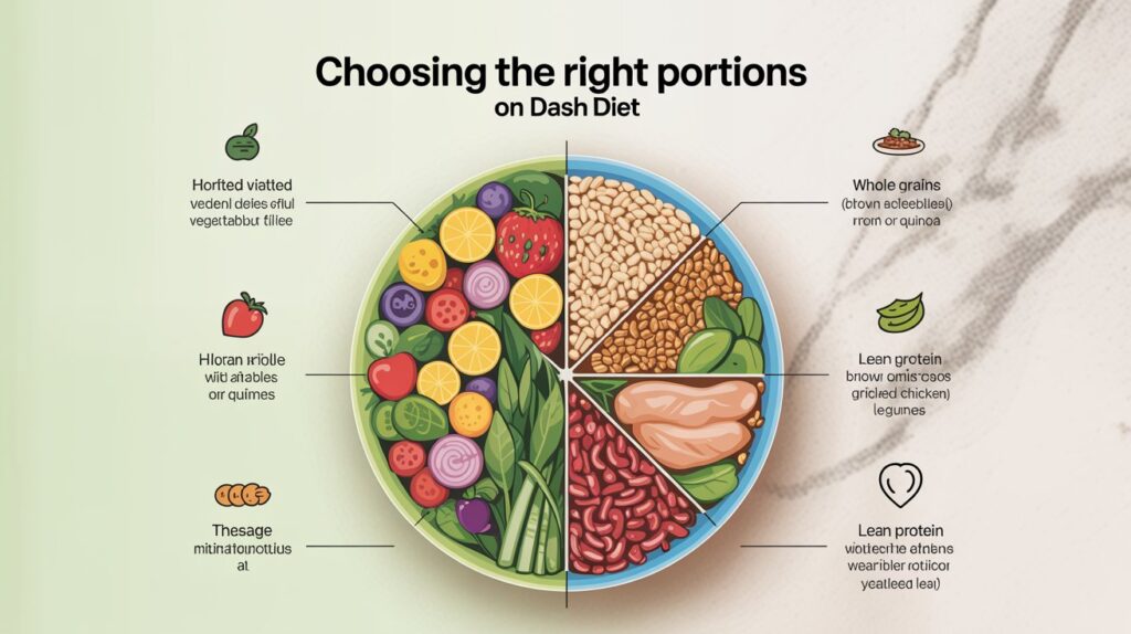 Choosing The Right Portions on DASH Diet