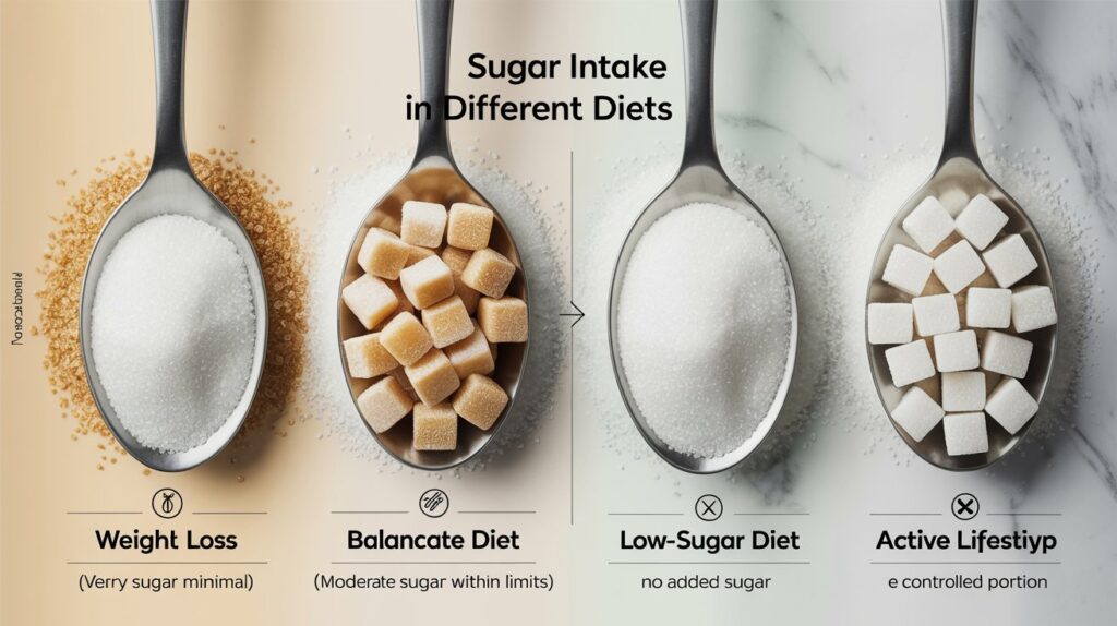 Sugar In Different Diets