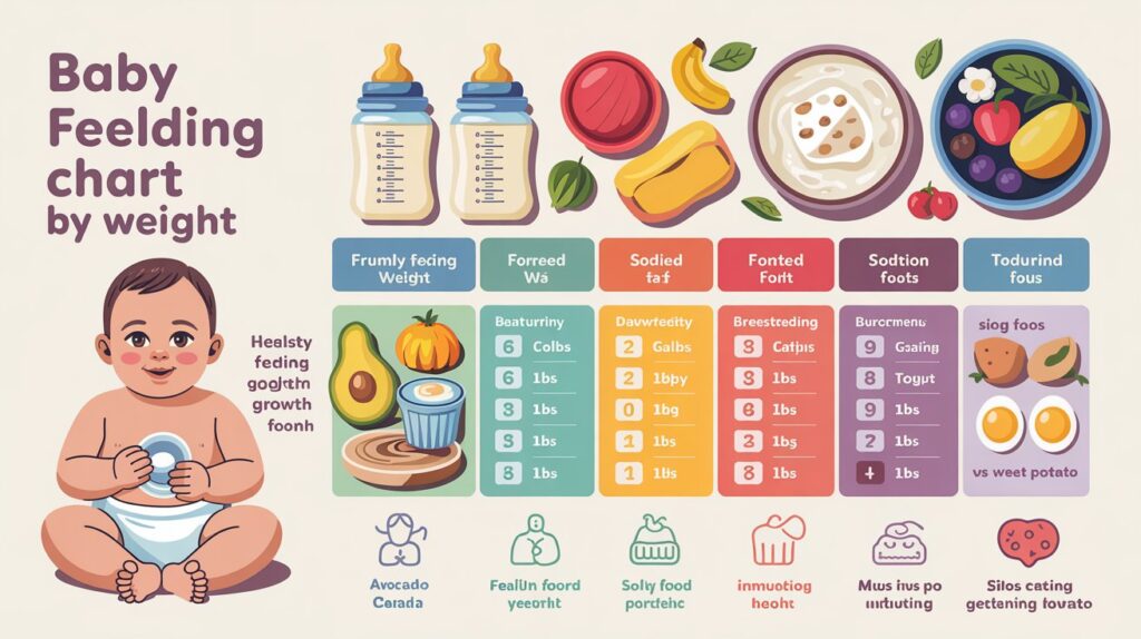 Baby Feeding Chart by Weight