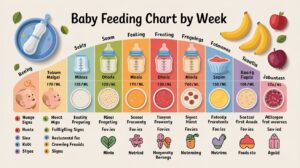 Baby Feeding Chart by Week