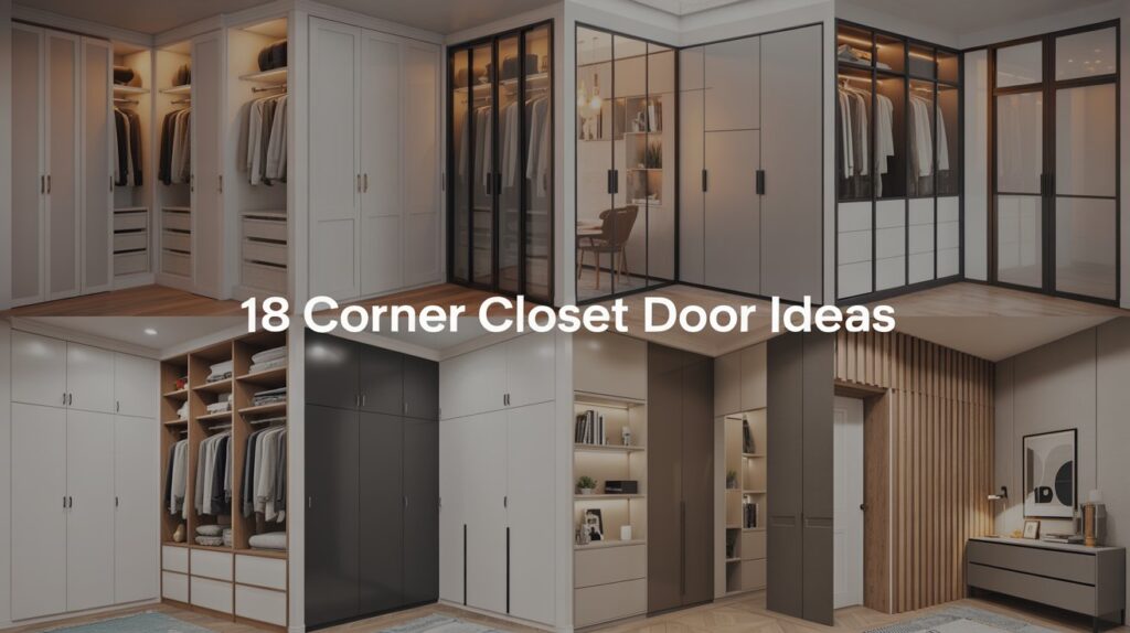 18 Corner Closet Door Ideas for Stylish Space Saving