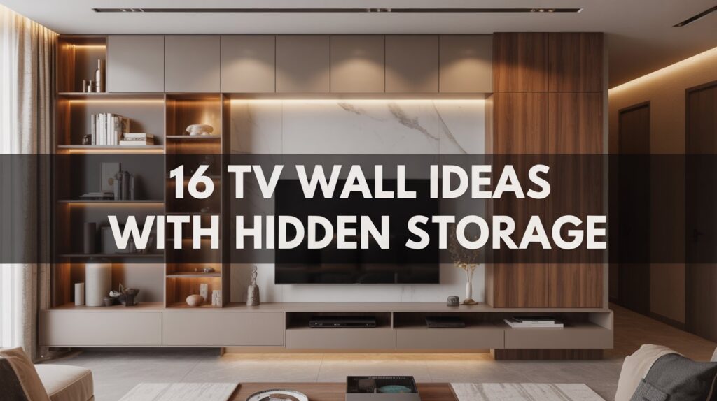 16 TV Wall Ideas with Hidden Storage for a Sleek Living Room 16 TV Wall Ideas with Hidden Storage for a Sleek Living Room