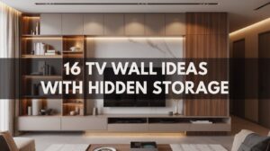 16 TV Wall Ideas with Hidden Storage for a Sleek Living Room
