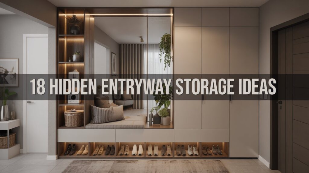 18 Hidden Entryway Storage Ideas