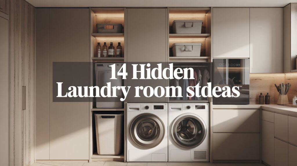 14 Hidden Laundry Room Storage Ideas for a Clean & Space