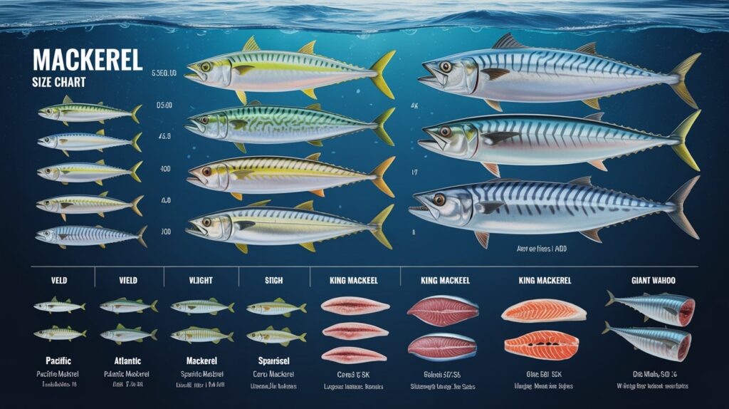 Mackerel Size Chart: Guide To Mackerel Lengths And Weights Mackerel Size Chart: Guide To Mackerel Lengths And Weights