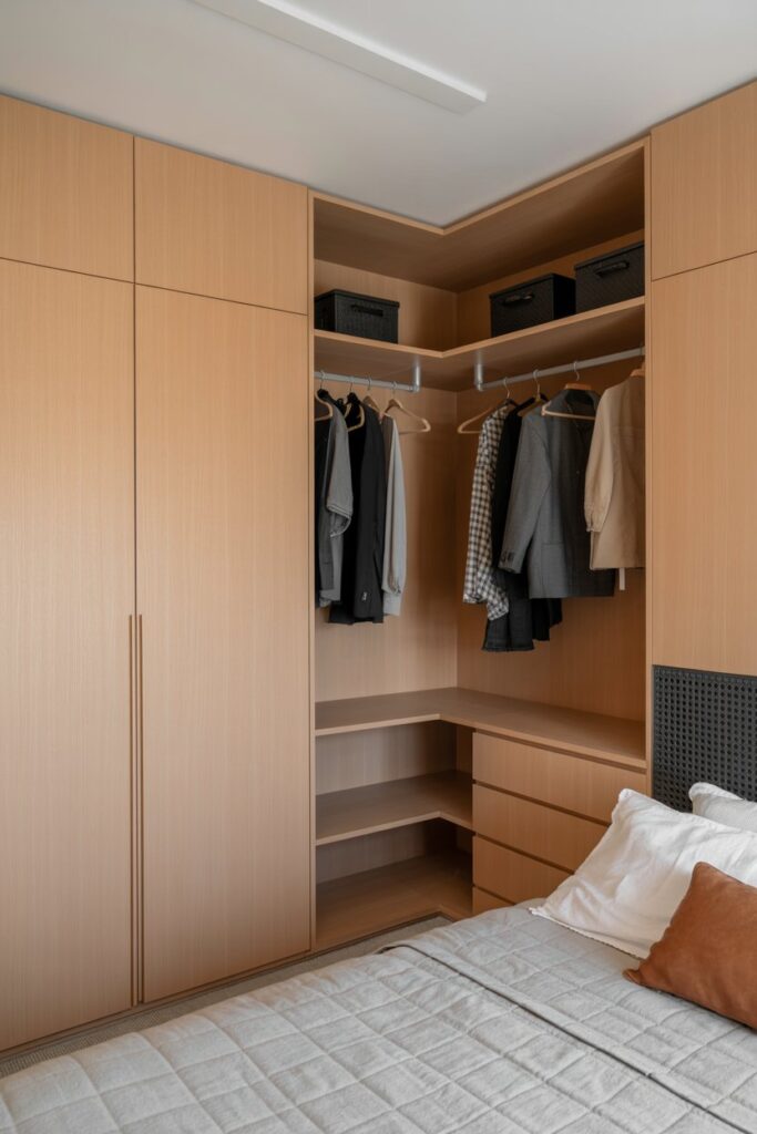 Hidden Corner Closet Wall