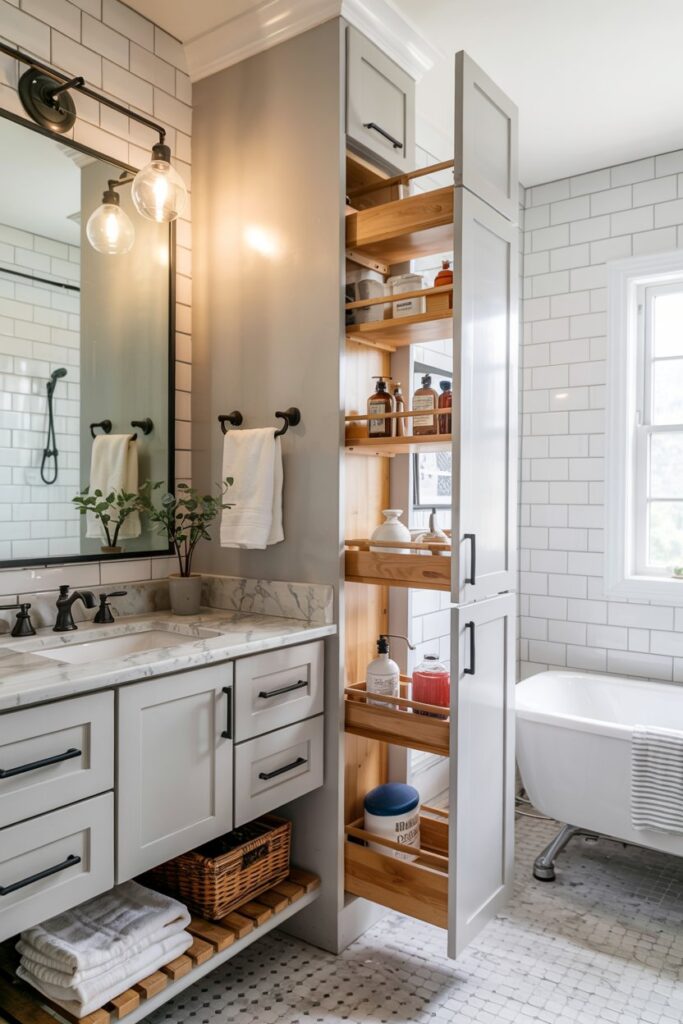Pull-Out Tall Slim Cabinet