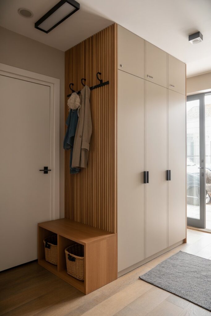 Vertical Hidden Locker Storage