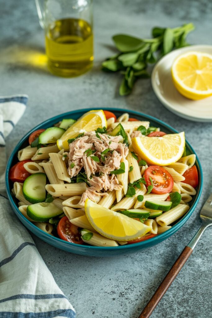  Tuna & Veggie Cold Pasta Dinner
