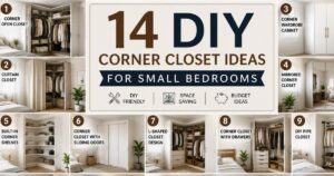 14 DIY Corner Closet Ideas for Small Bedrooms | Space-Saving Solutions