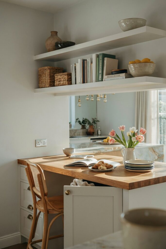 Breakfast Bar with Built-In Storage