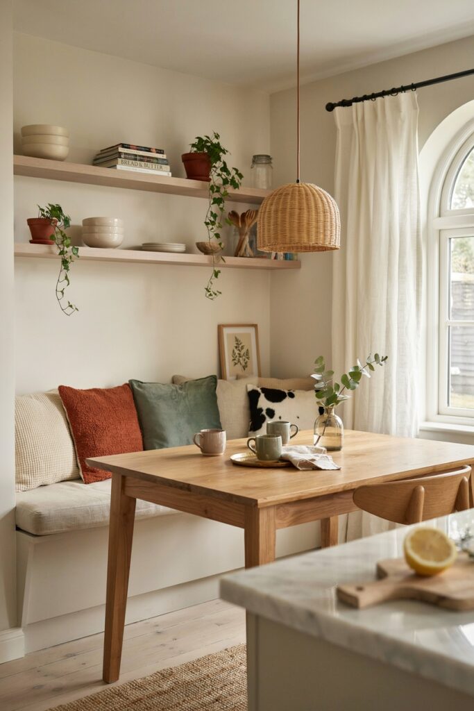 Built-In Banquette Dining Table