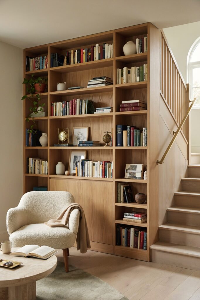 Built-In Bookshelf Storage