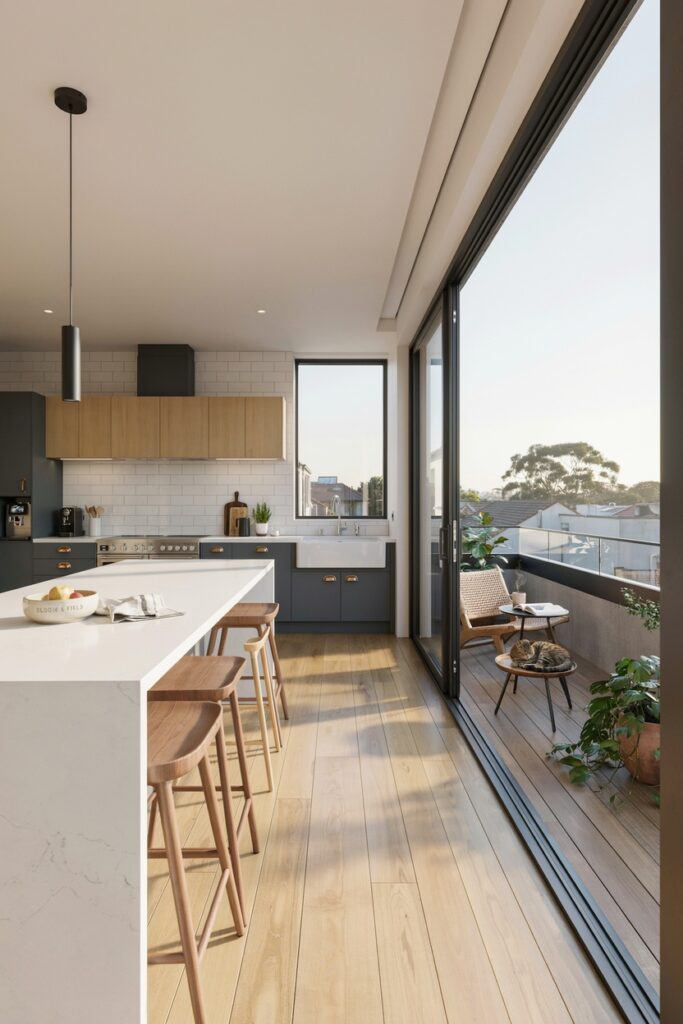 Indoor-Outdoor Kitchen Connection