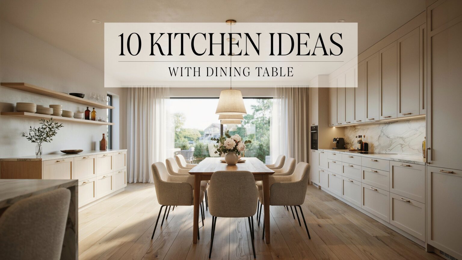 10 Kitchen Ideas With Dining Table for a Stylish Space