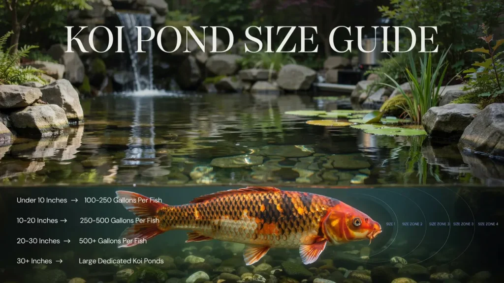 Koi Size And Pond Requirements