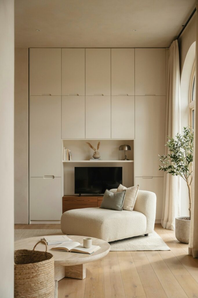 Floor-to-Ceiling Cabinet Wall