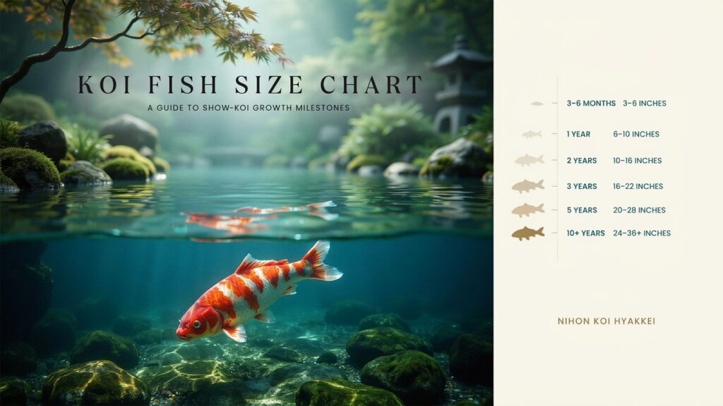 Koi Fish Size Chart: Guide To Koi Growth And Pond Sizes
