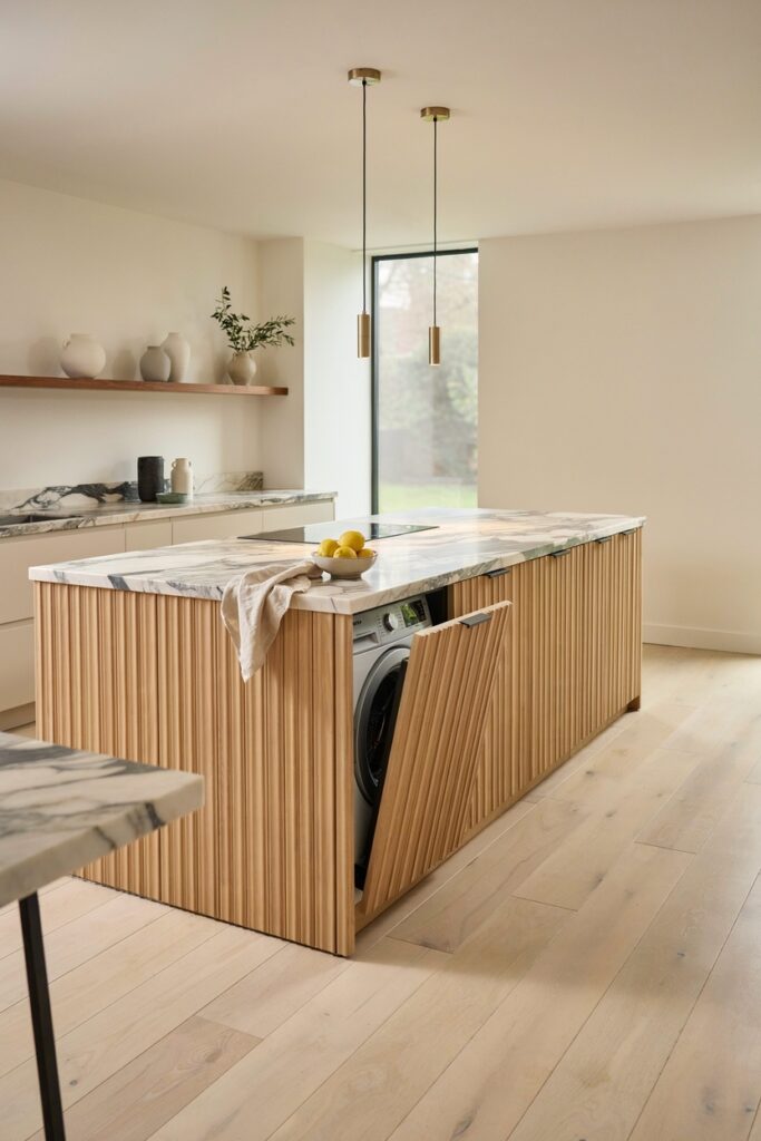 Washing Machine Inside Kitchen Island