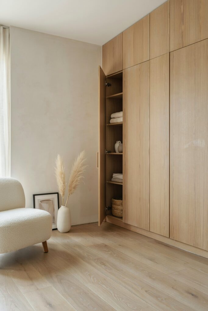 Hidden Corner Storage Wall