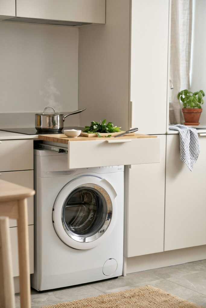 ashing Machine with Pull-Out Countertop