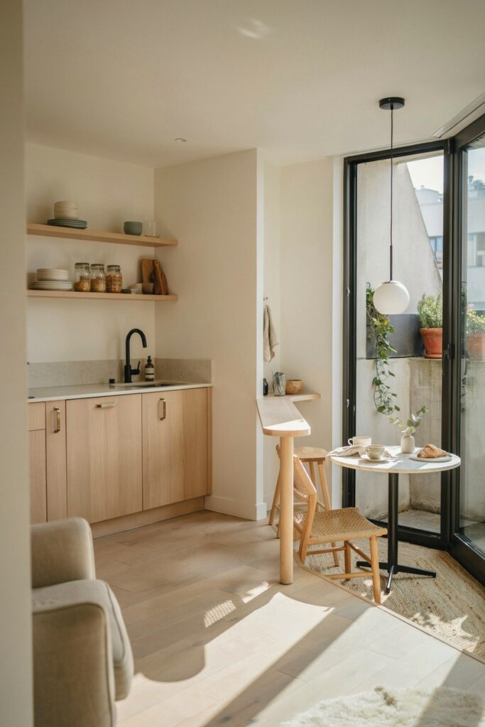 Balcony Breakfast Nook Kitchen