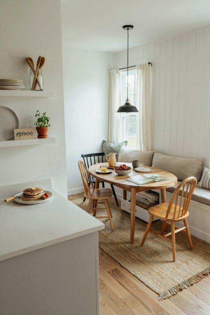 Breakfast Bar with Banquette Seating