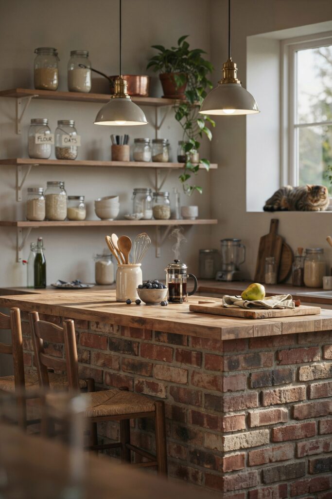 Rustic Brick Breakfast Bar