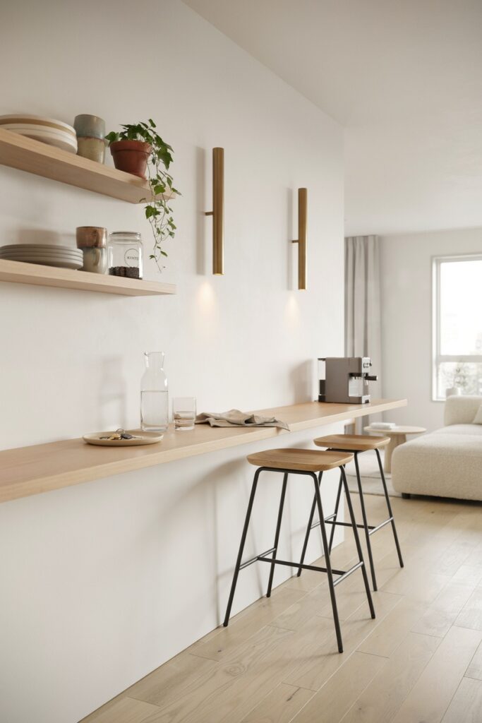 Floating Wall-Mounted Breakfast Bar