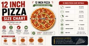 12 Inch Pizza Size Chart: Slices, Servings, Calories & Portion Guide