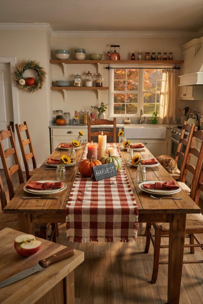 Rustic Harvest Dining Kitchen